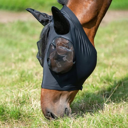 BUSSE TWIN FIT FLEXI Fly Mask, Black