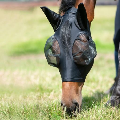 BUSSE TWIN FIT FLEXI Fly Mask, Black