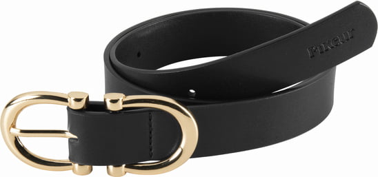 PIKEUR BELT Synthetic Leather, Black/Gold