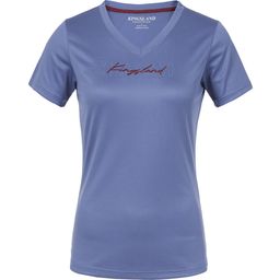 KLolivia Ladies V-Neck Shirt, Blue Coastral Fjord