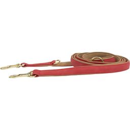 Kentucky Dogwear Dog Lead made of Imitation Leather, 2.5m - red/beige