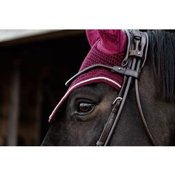 Kentucky Horsewear Fly Veil Wellington Velvet - Burdeos