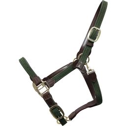 Kentucky Horsewear Plaited Nylon Halter - Olive Green - VB