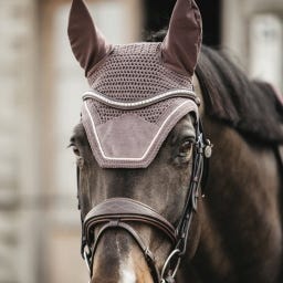 Kentucky Horsewear Fly Veil Wellington Velvet - Lila
