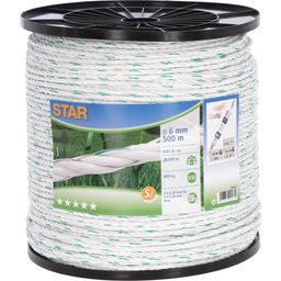 Kerbl Electric Fence Rope "Star" 6 mm, 500 m