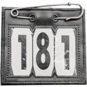 Kentucky Horsewear Head Number PVC Safety Pin - Nero