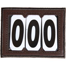 Kentucky Horsewear Starting Numbers with Velcro - 3 Digits - Brown