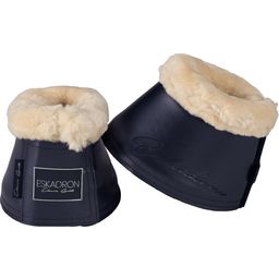 GLAMSLATE FAUX FUR Jumping Bell Boots, Navy