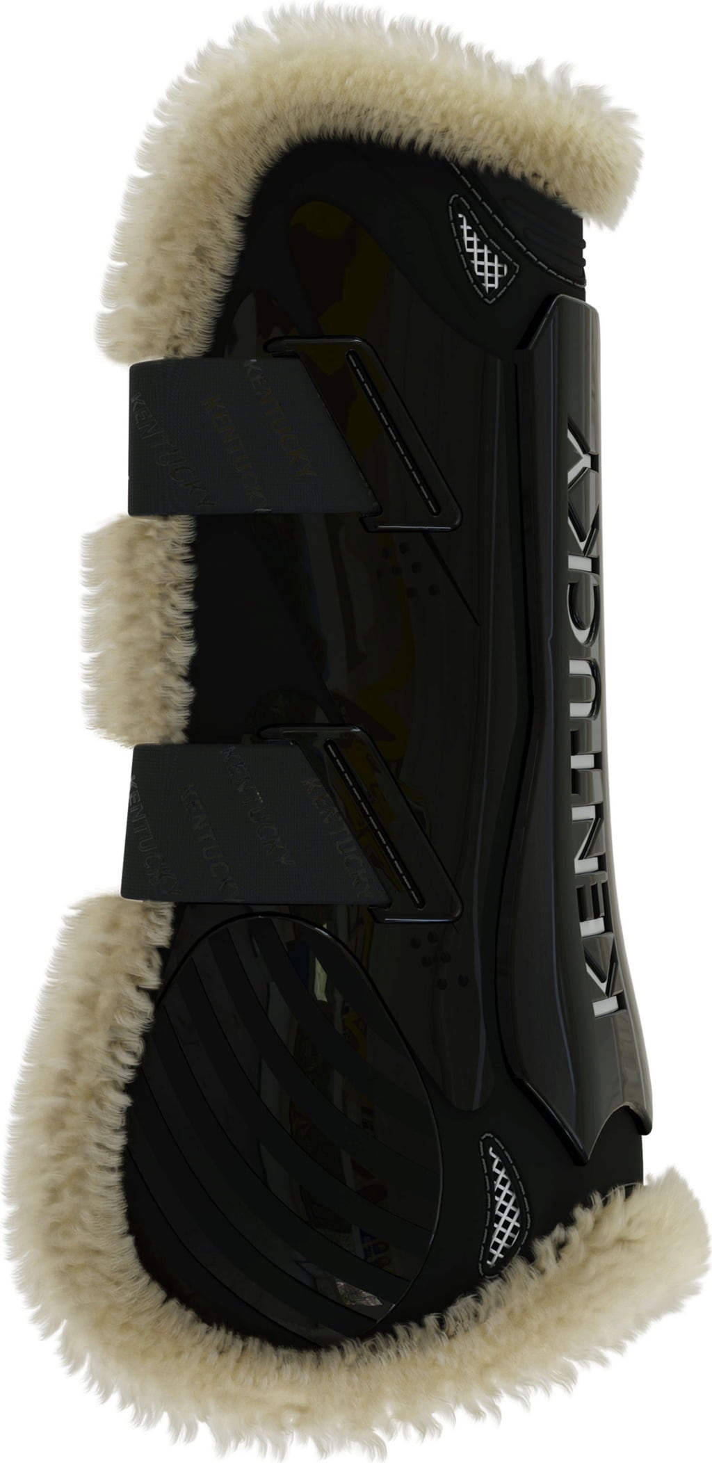 Springgamaschen mit künstlichem Fell bamboo Elastic, black