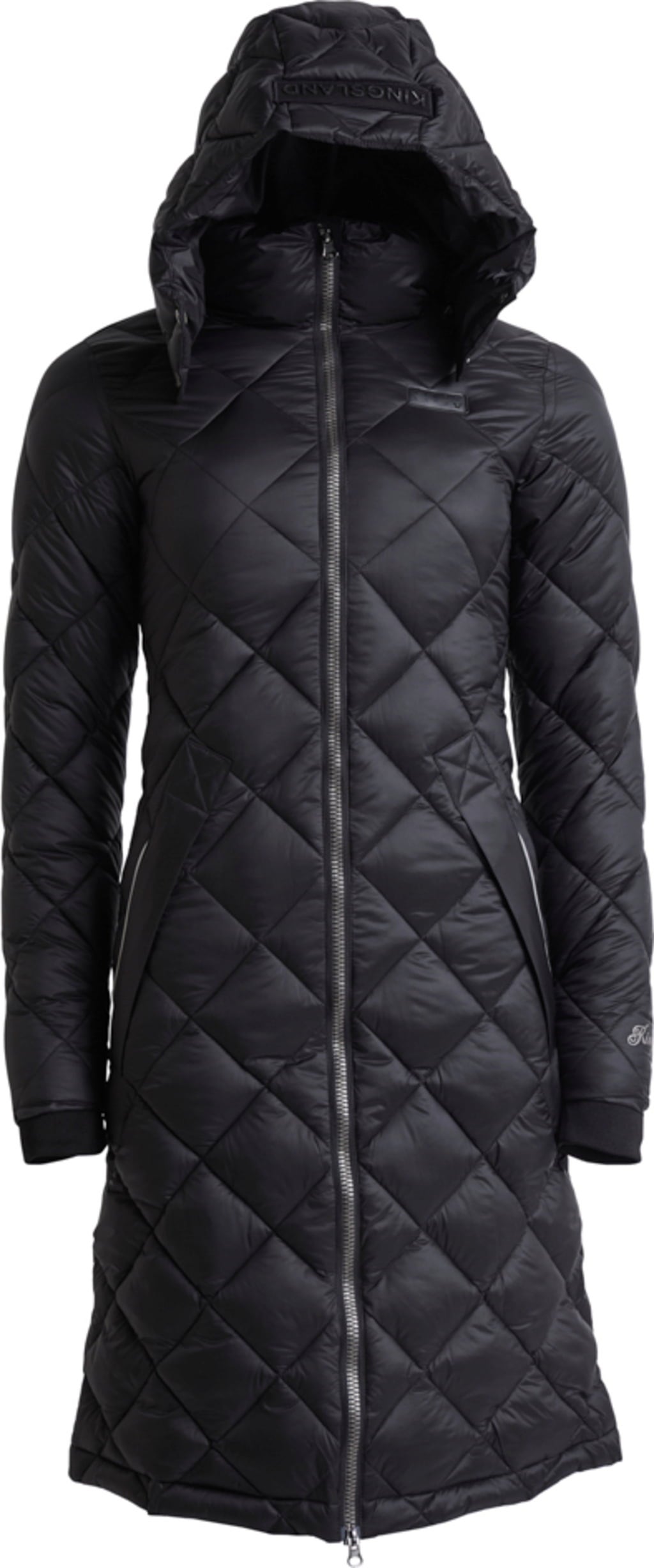 "KLalleigh", Long Insulated Riding Coat - Black