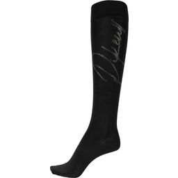 Чорапи до коляното с кристали PIKEUR, black
