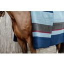 Heavy Fleece Rug Square Stripes - 210 x 200 cm - Azul marino