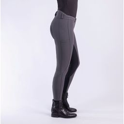 ESEq. Queen Diamond Riding Breeches, Magnet Grey