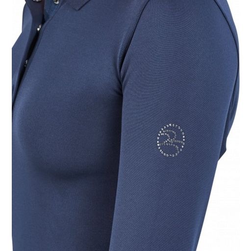 BUSSE Langarm-Polo Shirt DELORAN TECH, navy