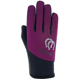 Dziecięce rękawiczki jeździeckie KEYSOE, purple magenta