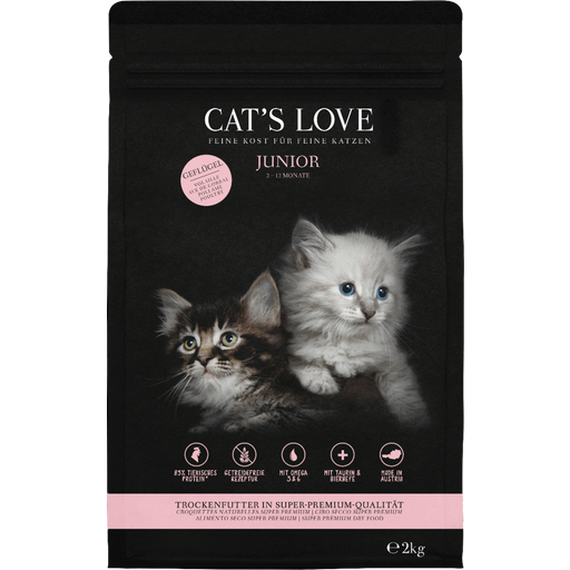 Cat's Love Junior - Crocchette al Pollame per Gatti - 2 kg
