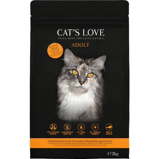 Cat's Love Katten Droogvoer - Kalkoen en Wild - 2 kg