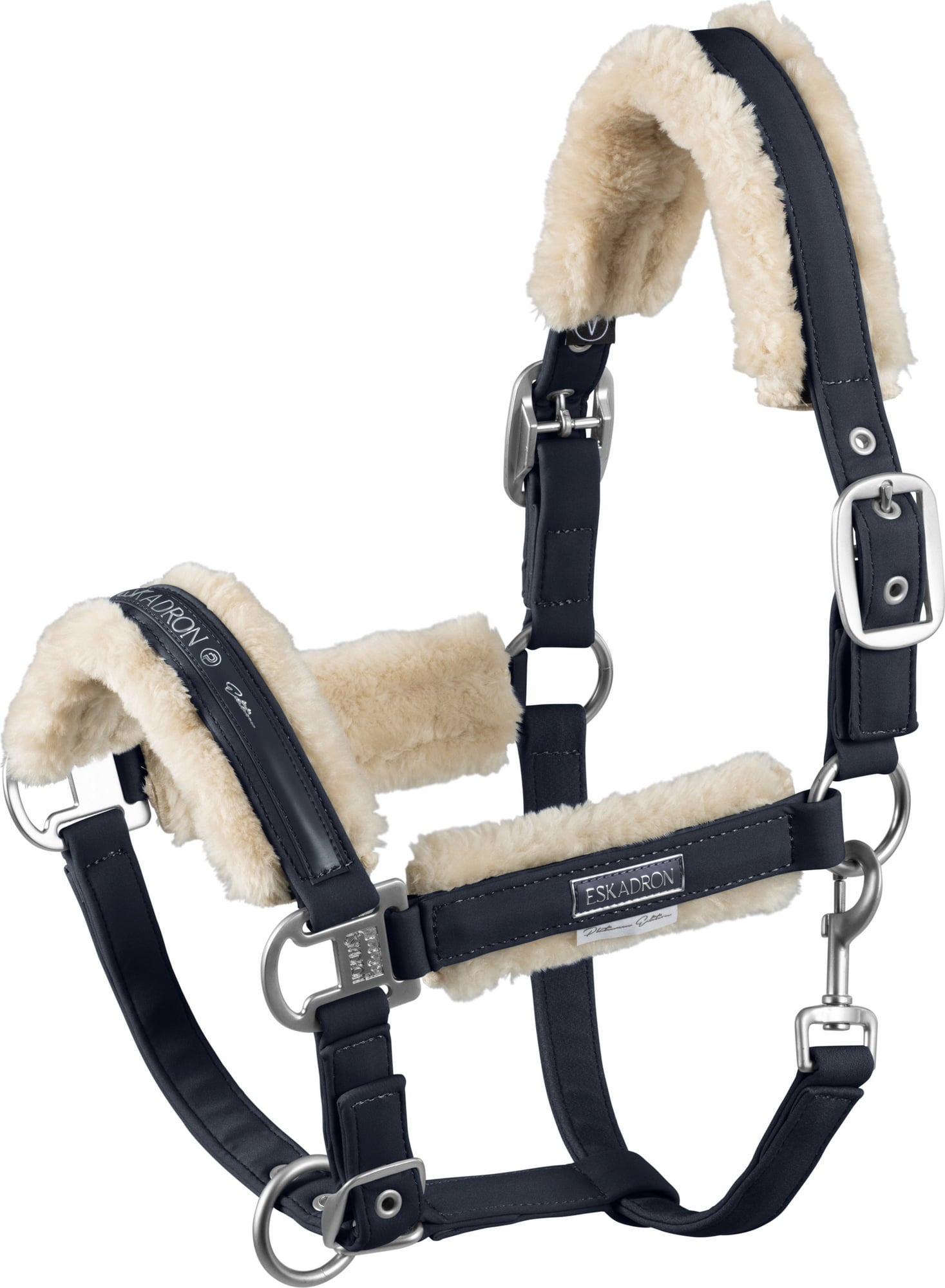 ESKADRON DOUBLEPIN FAUX FUR Halter, Navy