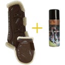 Springgamschen-Set Sheepskin bamboo von Kentucky Horsewear, Voder- & Hinterbeingamaschen