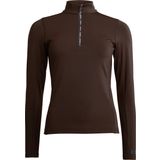 "KLairene" Half-Zip Shirt, Brown Chocolate