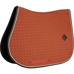 Kentucky Horsewear Classic Leather Jumping Saddle Pad - Orange