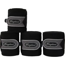 Kingsland KLReese Fleece Bandages, Set of 4 - Black