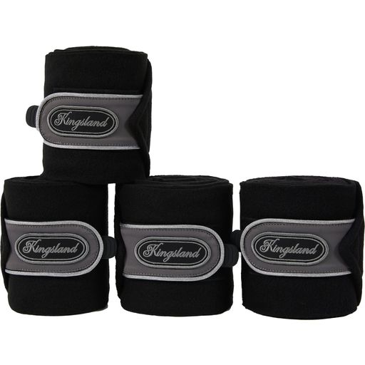 Kingsland Fleece Bandages KLReese - Set van 4 - Black