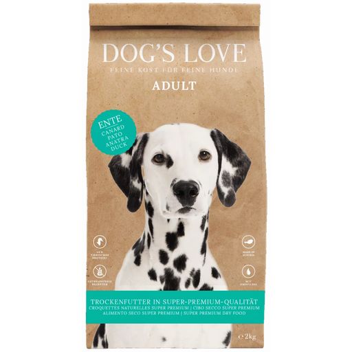 Dog's Love Суха храна - патица - 2 кг