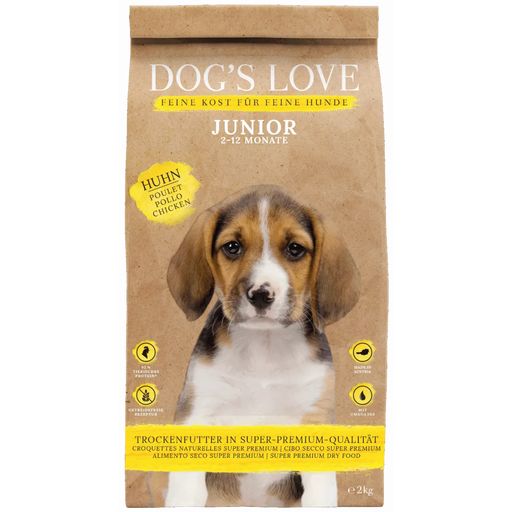 Dog's Love Junior száraz kutyatáp - Csirke - 2 kg