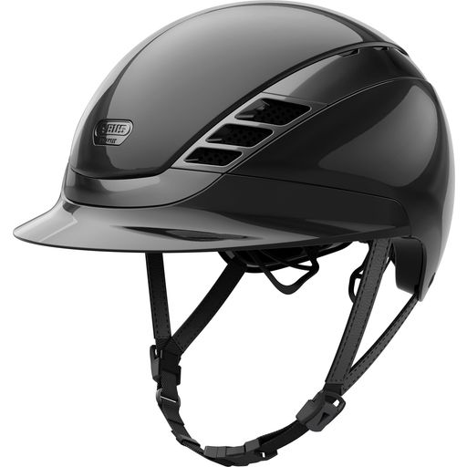 AirLuxe CHROME Riding Helmet, Shiny Black