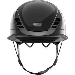 AirLuxe CHROME Long Visor Riding Helmet, Shiny Black