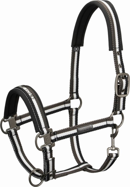 ESKADRON PIN BUCKLE Halter, Black-Cream