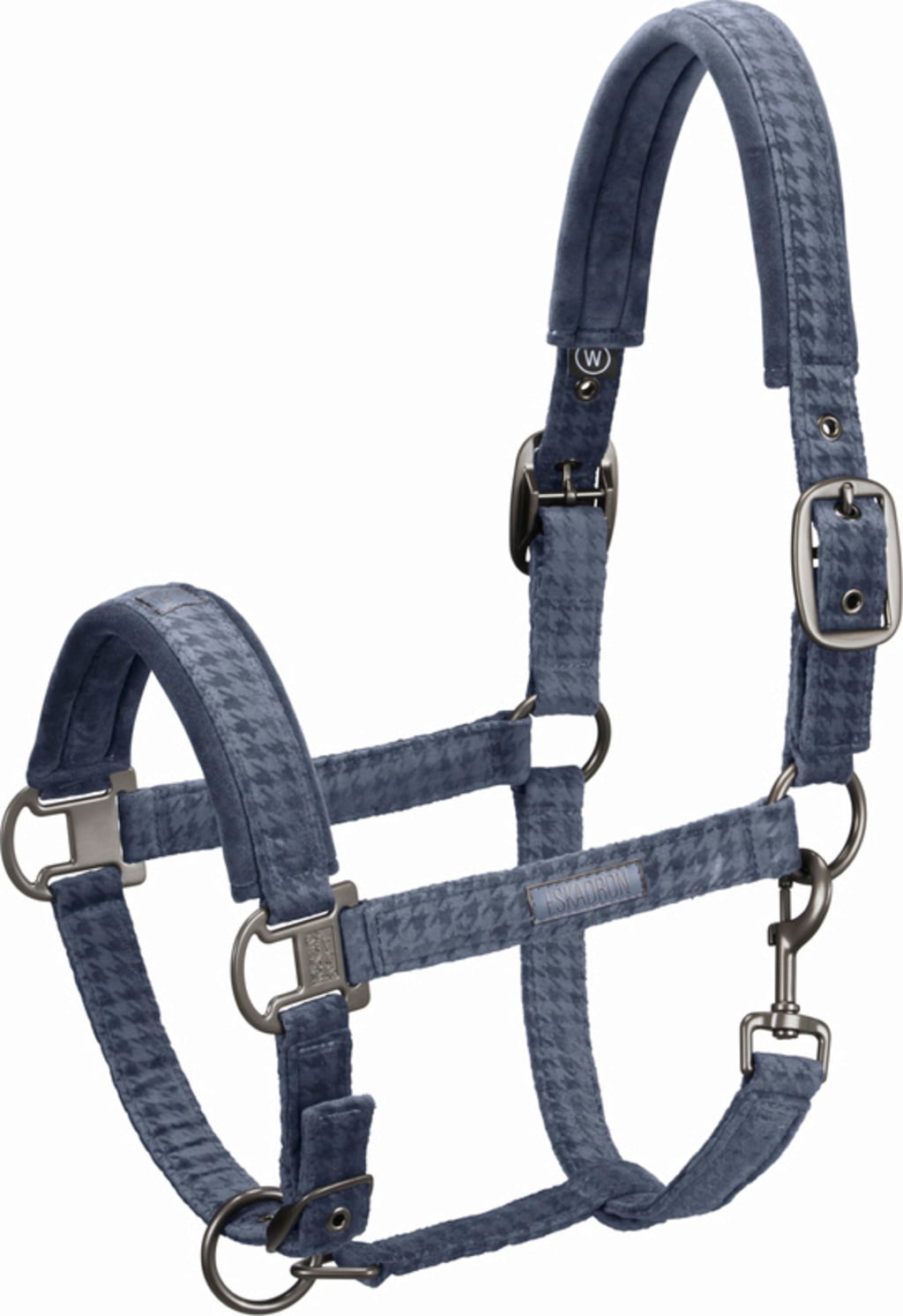 ESKADRON DOUBLEPIN VELVET STAMP Halter, Dove Blue