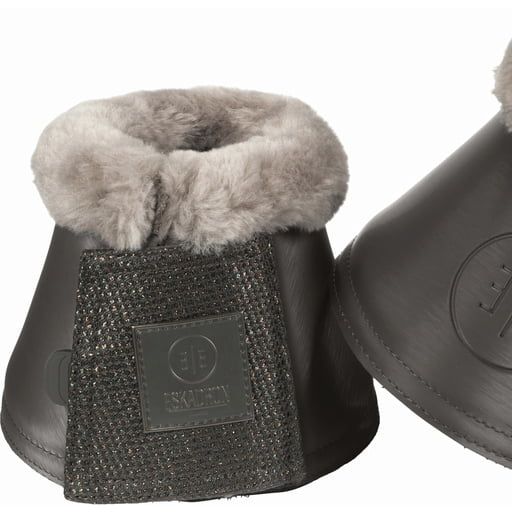 SOFTSLATE Faux Fur Bell Boots, Dark Olive