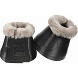 ESKADRON SOFTSLATE Faux Fur Bell Boots, Black