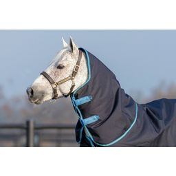 Neck Cover for the Amigo Bravo 12 Turnout 150g Rug - Navy/Turquoise  - S