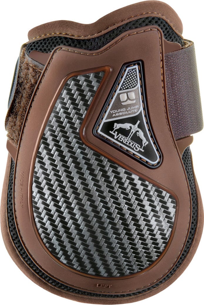Young Jump Absolute Carbon Gel Fetlock Boots, Brown