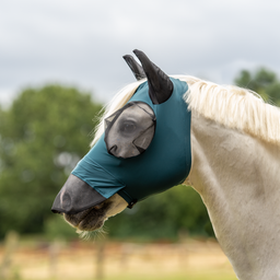BUSSE TWIN FIT FLEXI PLUS Fly Mask, Teal
