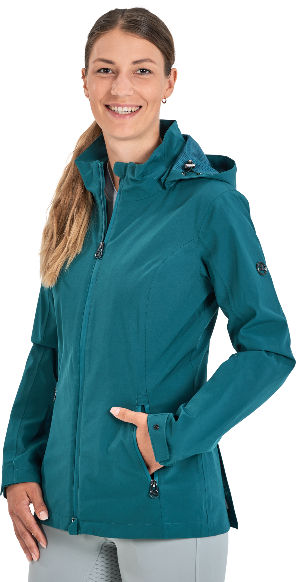 BUSSE RYANA Plus Jacket, Teal Green