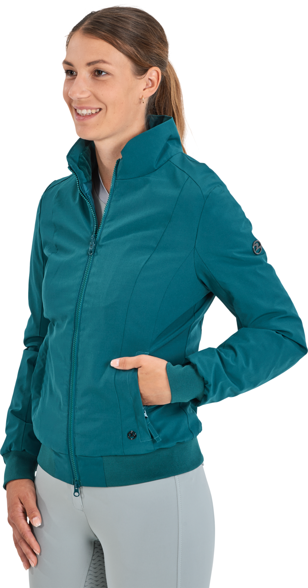 BUSSE BRENLEY Plus Jacket, Teal Green