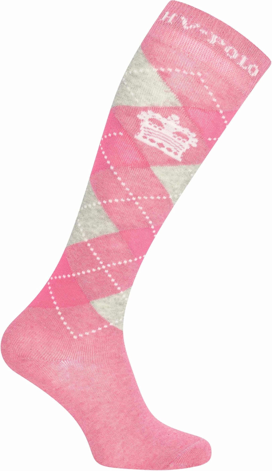 HVPArgyle Socks, Wild Rose