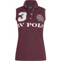 Polo Shirt Sleeveless "HVPFavouritas", Dark Berry