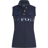 HVPFavouritas Sleeveless Polo Shirt, Navy Metallic