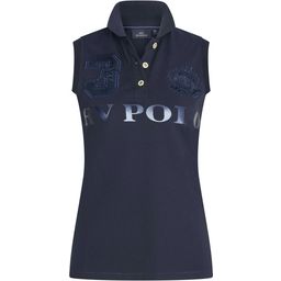 HVPFavouritas Sleeveless Polo Shirt, Navy Metallic