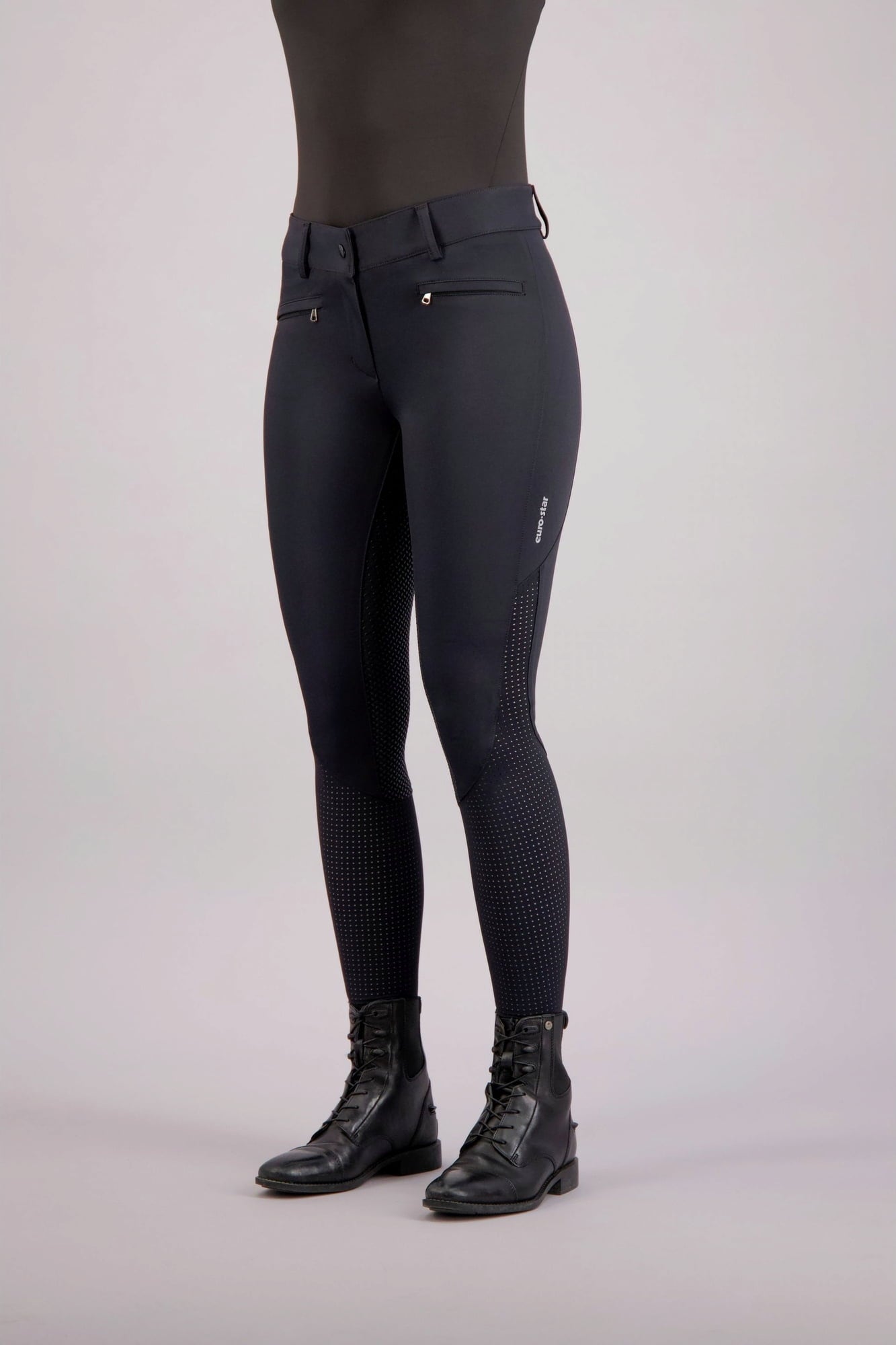 euro-star FullGrip ESAirflow Breeches, Black