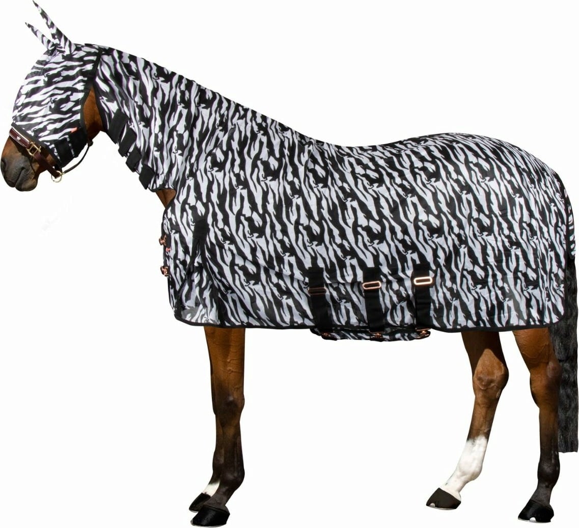 Imperial Riding Попона против мухи IRHCarly, black zebra
