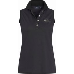 Polo Shirt Sleeveless "HVPClassic", Black