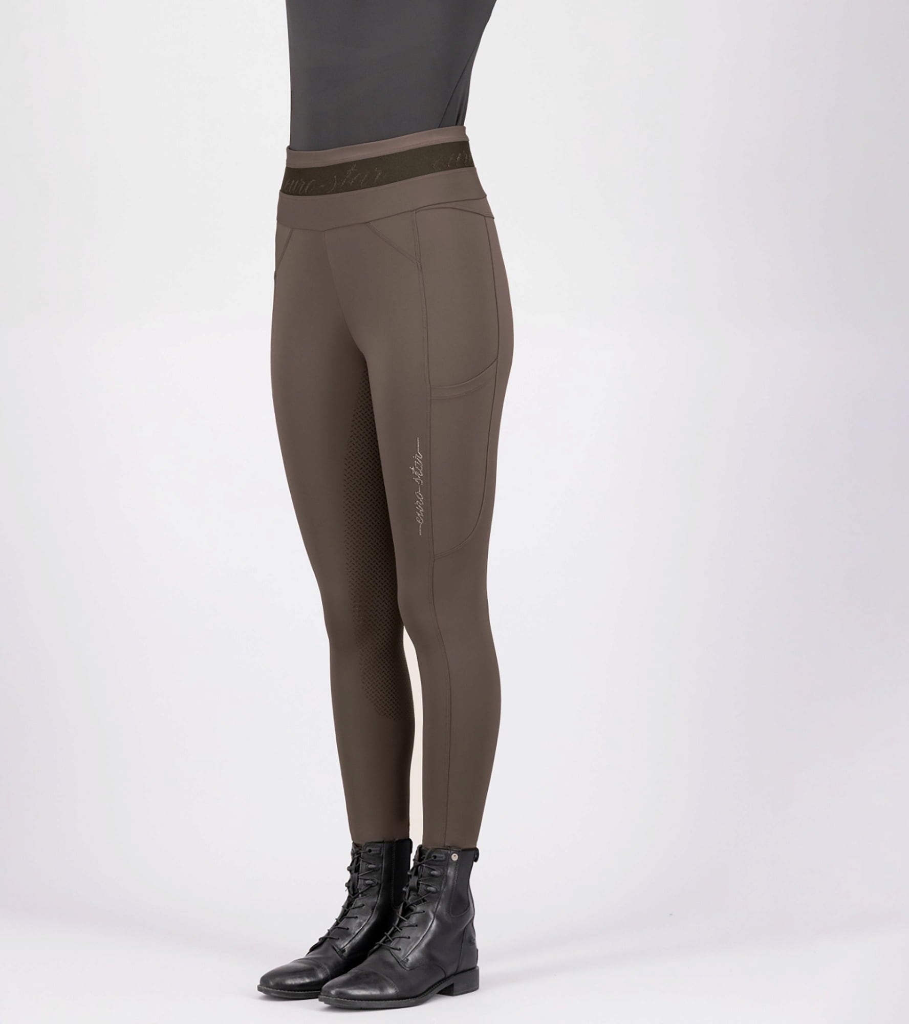 euro-star  FullGrip ESAres Riding Leggings, Mocca
