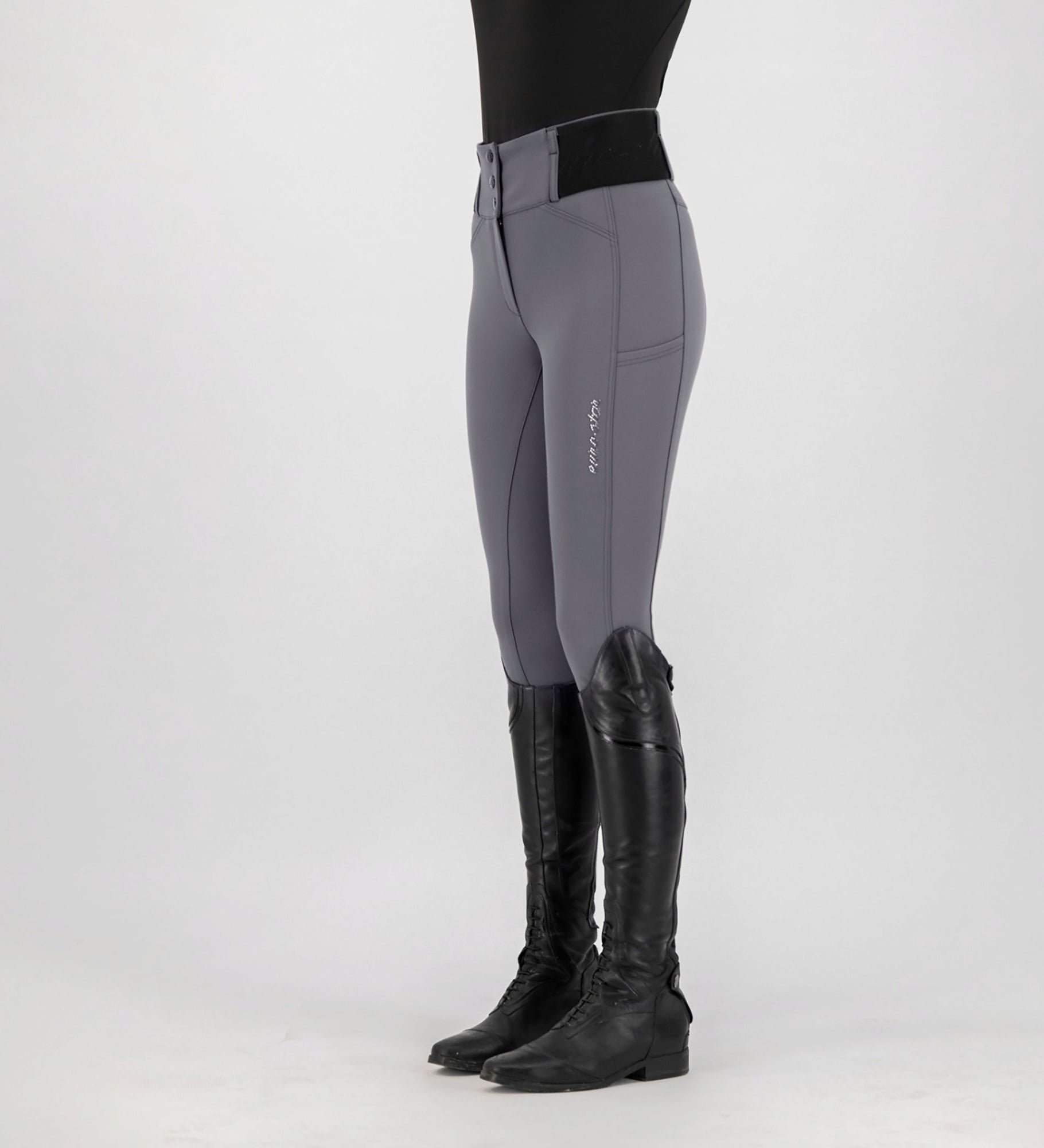 Брич за езда Fullgrip ESAthletic lean, magnet grey