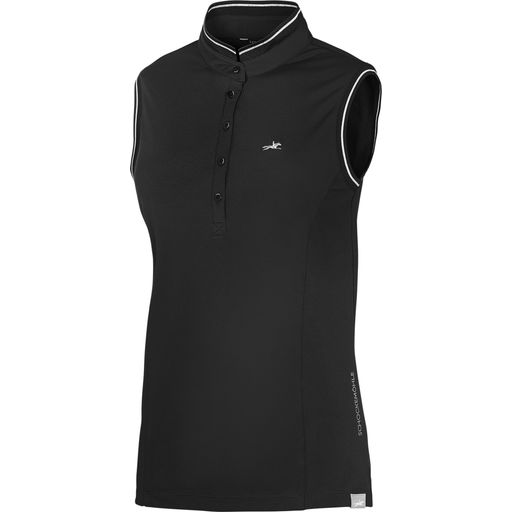 Schockemöhle Sports Hanna Style Functional Polo Shirt, Black - XS